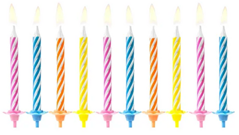 10 Bougies Anniversaire Classique