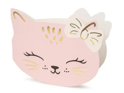 6 Cartes D'invitations Chatons