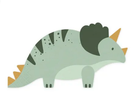 12 Serviettes Dinosaures