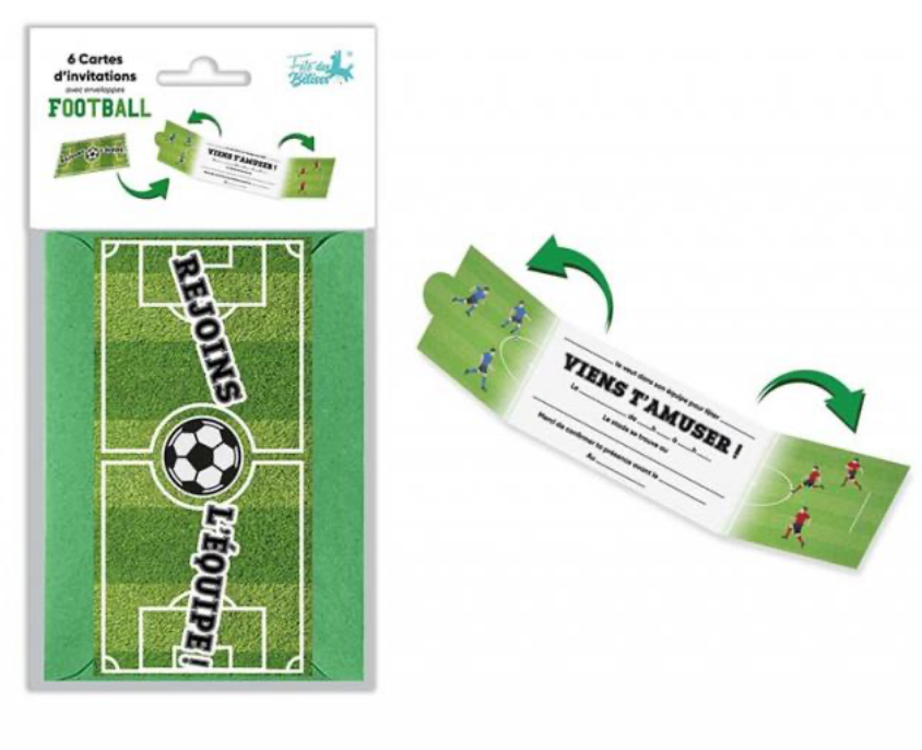 12 cartes d'invitation