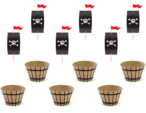 6 Sets a Muffins Pirates