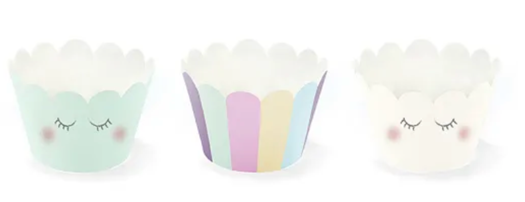 6 Caissettes à Cupcakes Licorne