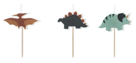 3 Bougies Dinosaures