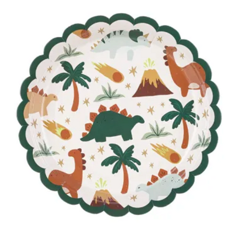 6 Assiettes Dinosaures
