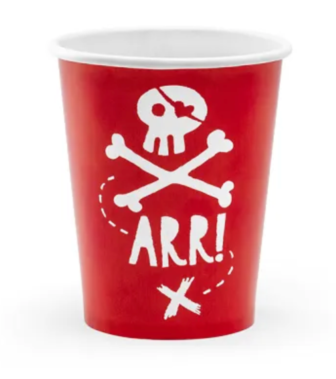 6 Gobelets Pirates