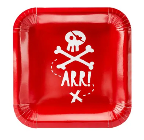 6 Assiettes Pirates