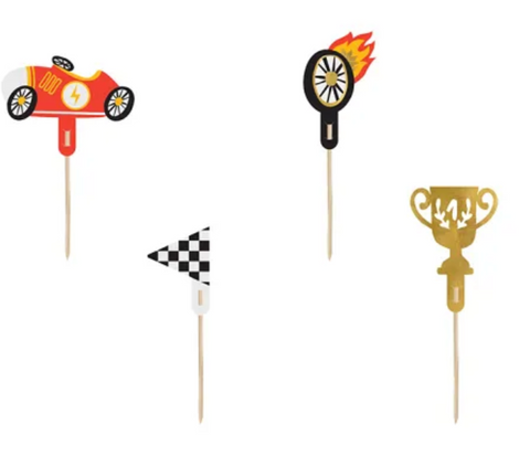 4 Cake Toppers Voitures